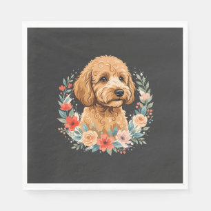 Bloemhond Ronde Sublimatie Servet
