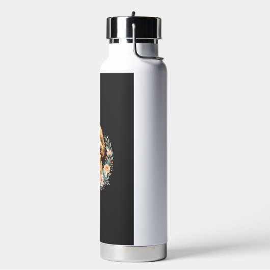 Bloemhond Ronde Sublimatie Waterfles (Links)