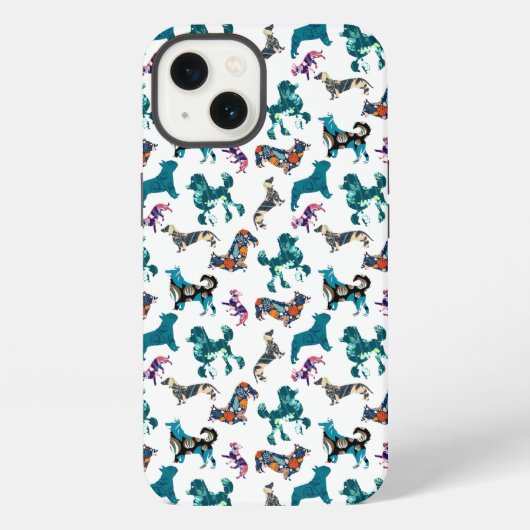 Bloemhonden iPhone Hoesje (Achterkant)
