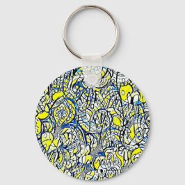 Bloemhoofdkeystick 3 sleutelhanger