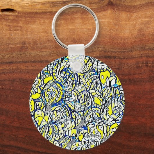 Bloemhoofdkeystick 3 sleutelhanger (Voorkant)