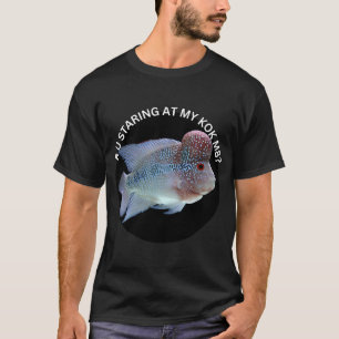 Bloemhoorn liefhebber, Vis kweker ontwerp T-shirt