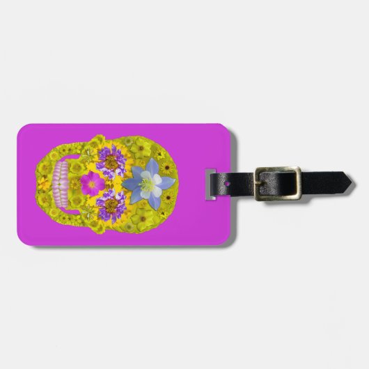 Bloemhuid 3 bagagelabel (Voorkant horizontaal)