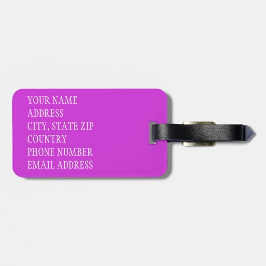 Bloemhuid 3 bagagelabel (Achterkant horizontaal)