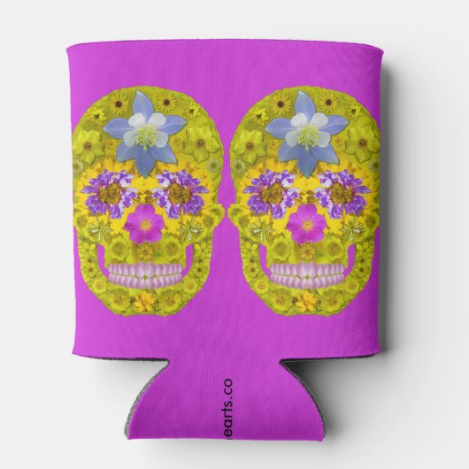 Bloemhuid 3 blikjeskoeler (Achterkant)