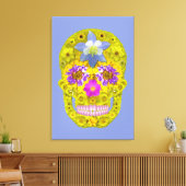 Bloemhuid 3 canvas afdruk (Insitu (Woonkamer))