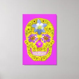Bloemhuid 3 canvas afdruk