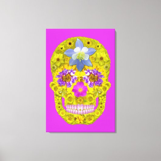 Bloemhuid 3 canvas afdruk (Voorkant)