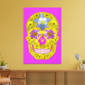 Bloemhuid 3 canvas afdruk (Insitu (Woonkamer))