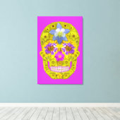 Bloemhuid 3 canvas afdruk (Insitu (Houten vloer))