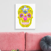 Bloemhuid 3 canvas afdruk (Insitu (Woonkamer))