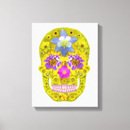 Bloemhuid 3 canvas afdruk