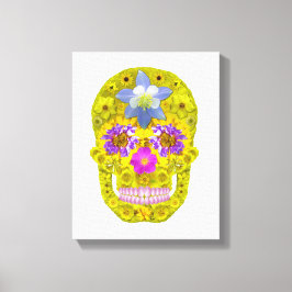 Bloemhuid 3 canvas afdruk