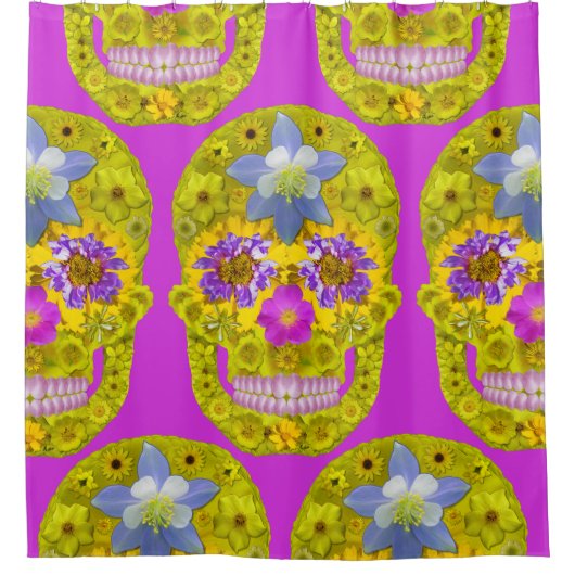 Bloemhuid 3 douchegordijn (Voorkant)