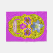 Bloemhuid 3 fleece deken (Voorkant (Horizontaal))