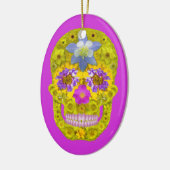 Bloemhuid 3 keramisch ornament (Links)