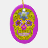 Bloemhuid 3 keramisch ornament (Achterkant)