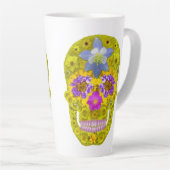 Bloemhuid 3 latte mok (Rechterhoek)