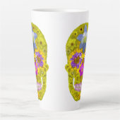 Bloemhuid 3 latte mok (Voorkant)