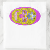 Bloemhuid 3 ovale sticker (Tas)