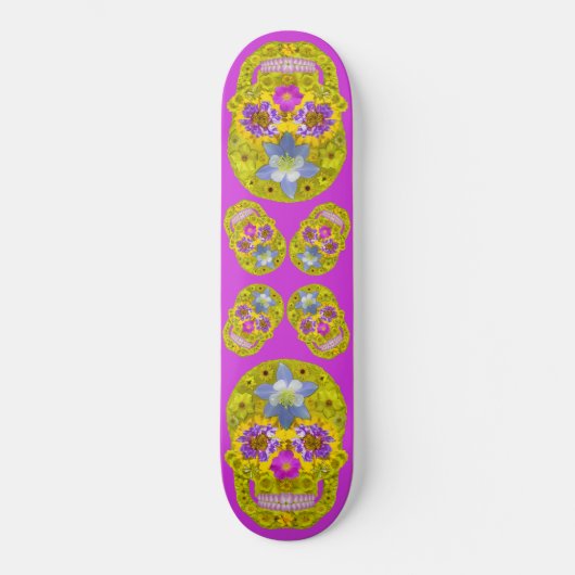 Bloemhuid 3 persoonlijk skateboard (Voorkant)