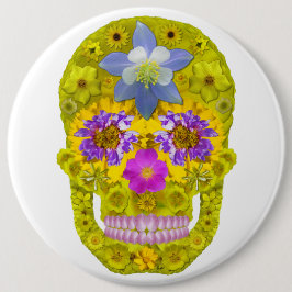 Bloemhuid 3 ronde button 6,0 cm