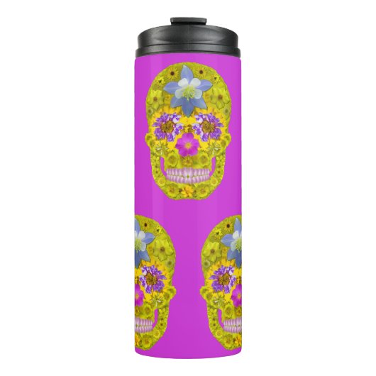 Bloemhuid 3 thermosbeker (Voorkant)