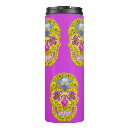 Bloemhuid 3 thermosbeker (Achterkant)