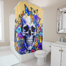 Bloemhuid Douchegordijn