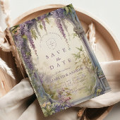 Bloemhuwelijk met Wisteria Boog Save The Date