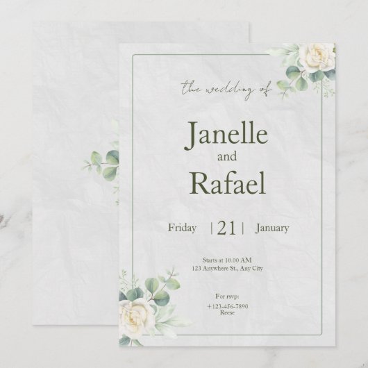 Bloemig  (Voorkant / Achterkant)