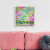 Bloemig Abstract 8 Canvas Afdruk (Insitu (Woonkamer))
