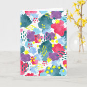 Bloemig Abstract  Kaart (Gele Bloem)