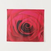 Bloemig abstract ontwerp, rode roos wandkleed (Voorkant (horizontaal))