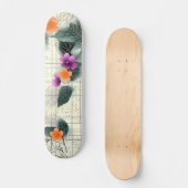 Bloemig Abstract Raster Skate Deck (Voorkant)