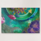 Bloemig Abstracte Tuin Legpuzzel (Horizontaal)