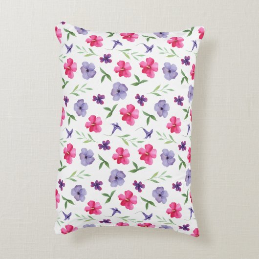 Bloemig Accent Kussen (Achterkant (Verticaal))