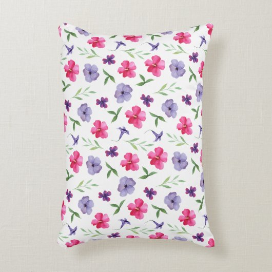 Bloemig Accent Kussen (Voorkant(Verticaal))