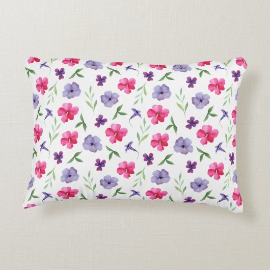 Bloemig Accent Kussen (Achterkant)