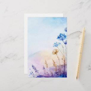 Bloemig aquarel briefpapier