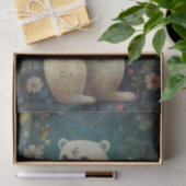  bloemig Beer Tissuepapier (Geschenk)