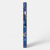 Bloemig: Blauwe Lente Boeket iPhone Hoesje (Linkerkant)