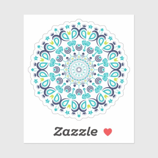 Bloemig Bloem Cute Mandala Sticker (Vel)