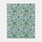 Bloemig Boho Botanisch Patroon Fleece Deken (Voorkant)