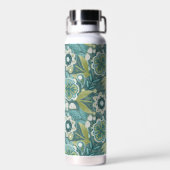 Bloemig Boho Botanisch Patroon Waterfles (Achterkant)