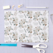 Bloemig botanisch tissuepapier  (Craft)