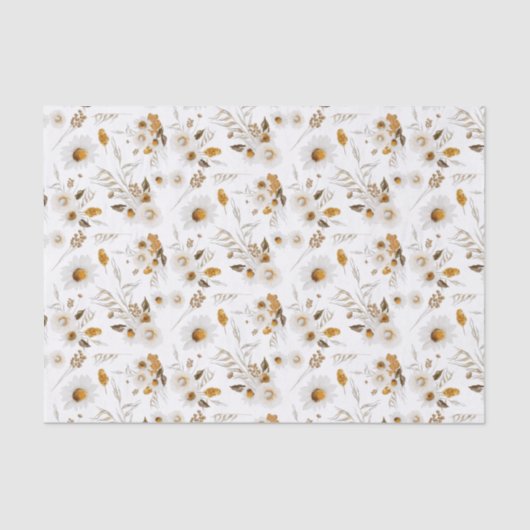 Bloemig botanisch tissuepapier (Voorkant)