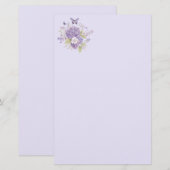 Bloemig briefpapier (Voorkant / Achterkant)