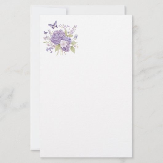 Bloemig briefpapier (Voorkant)