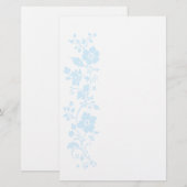Bloemig briefpapier vellen (Voorkant / Achterkant)